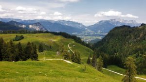 Bergpanorama der Berchtesgadener Alpen